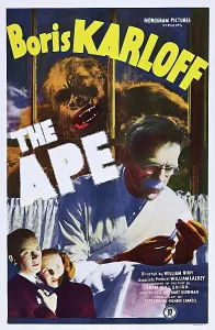 Lab Coat Prints: THE APE, US poster art, Gene O'Donnell