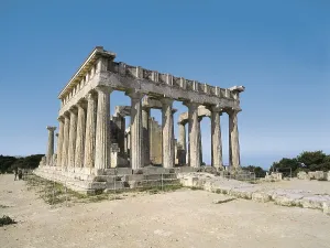 Attica Prints: Aphaea Temple. 490 BC. GREECE. ATTICA