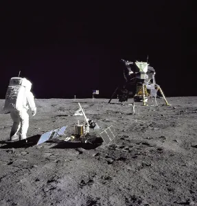 Eagle Prints: Apollo 11 astronaut Edwin Aldrin looks back at Tranquility Base