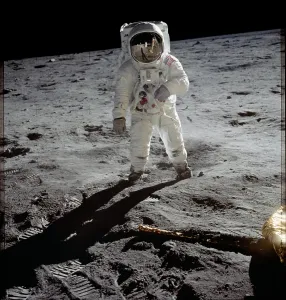 Neil Prints: Apollo 11 Astronaut Edwin Aldrin on the Moon