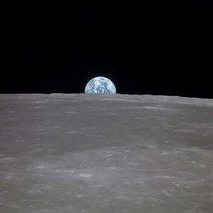 Astronomy Prints: Apollo 11 Earth rise over the Moon