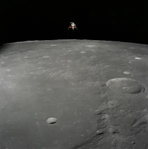June Prints: Apollo 12 lunar module Intrepid landing on the Moon's surface