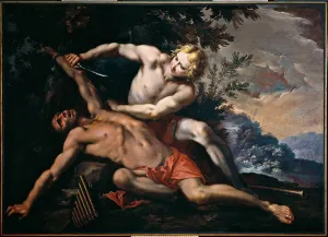 Character Prints: Apollo and Marsyas, by Giovanni Stefano Danedi also known as Montalto