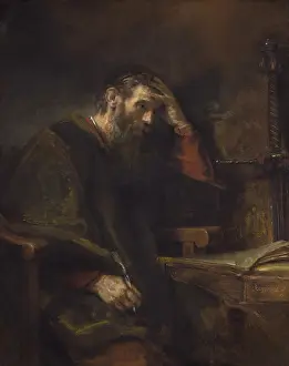 1650s Prints: The Apostle Paul, by Rembrandt van Rijn