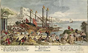 Harbors Prints: Apparatus triremium Supply of food and water in galleys