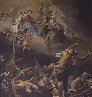 Angels Prints: Apparition of the Virgin to a Carmelite saint