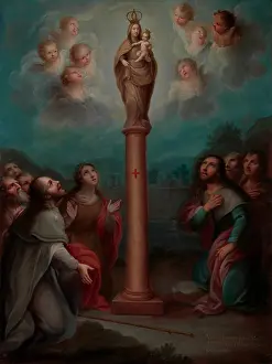Christian Prints: APPARITION OF THE VIRGIN OF EL PILAR TO ST