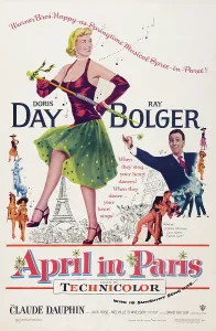 Baton Prints: APRIL IN PARIS, US poster art, Doris Day, Ray Bolger, 1953