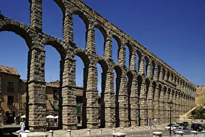 Segovia Prints: Aqueduct in Segovia. 1st c. SPAIN