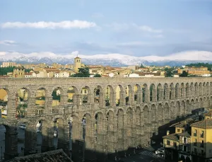 Antique Prints: Aqueduct in Segovia. 1st c. SPAIN