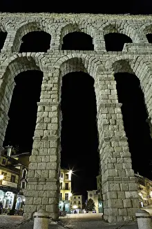 Segovia Prints: Aqueduct in Segovia. 1st c. SPAIN