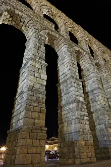 Segovia Prints: Aqueduct in Segovia. 1st c. SPAIN