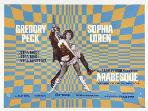 Boots Prints: ARABESQUE, US lobby card, from left: Gregory Peck, Sophia Loren, 1966
