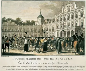 Ferdinand Vii Of Spain 1784 1833 Prints: Aranjuez. Etching. SPAIN. Madrid