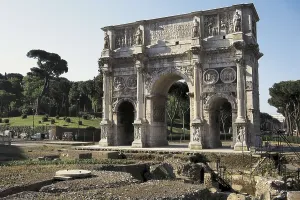 Late Empire Prints: Arch of Constantine. ITALY. LAZIO
