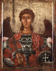 Background Prints: Archangel Michael, by Unknown Artist from Kora