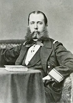 Austria Prints: Archduke Ferdinand Maximilian of Austria became ruler of the Second Mexican Empire in July 1863
