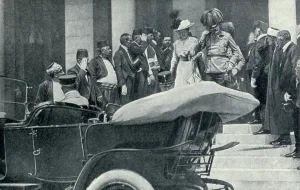 Assassination Prints: Archduke Franz-Ferdinand and his wife in Sarajevo