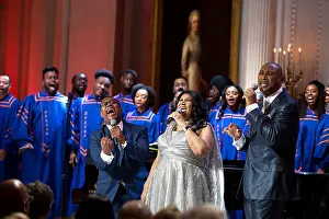 Aretha Prints: Aretha Franklin performs during The Gospel Tradition: In Performance at the White House