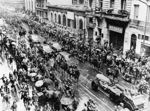 Juan Prints: Argentine President Juan Peron's funeral procession in Buenos Aires