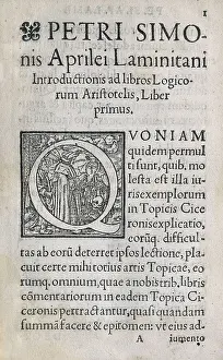 Philosophy Prints: ARISTOTLE (384-332 BC); ABRIL, Pedro Simn (1530-1595)