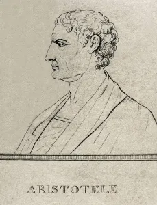 Aristotle 384 332 Bc Prints: ARISTOTLE (384-332 BC). Engraving. AISA/Everett Collection**US SALES ONLY**