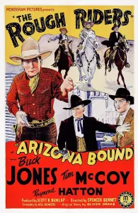 ARIZONA BOUND, l-r: Buck Jones, Tim McCoy, Raymond Hatton, 1941