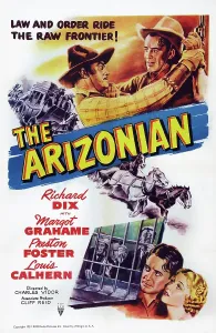 Images Dated 31st December 2014: THE ARIZONIAN, US poster art, bottom from left: Richard Dix, Margot Grahame, 1935