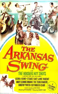 Images Dated 6th June 2013: ARKANSAS SWING, US poster, Douglas Fowley, Gloria Henry (middle with horse), 1948