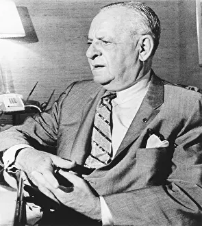 Hammer Prints: Armand Hammer, chairman of Occidental Petroleum in a news conference, June 9, 1973