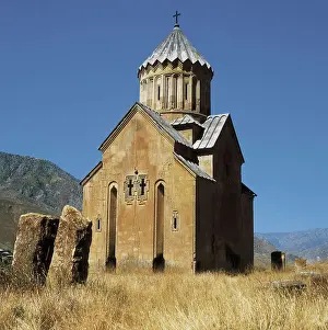 Hayastan Prints: ARMENIA. VAYOTS DZOR. Areni. Church of Astvatsatsin (1321) in mount Areni