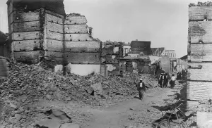 Lcgr1304 Prints: Armenian quarter of Adana after the pogrom of April 1909