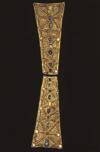 Toledo Prints: Arms of processional cross belonging to the Treasure og Guarrazar (7th c)