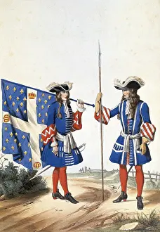 Stocking Prints: Army of France (reign of Louis XIV)