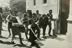 Ferdinand Prints: The arrest of Gavrilo Prinzep, assassin of Austrian Archduke Franz Ferdinand