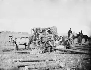 Escape Prints: Arrival of an African American family in a Union army camp in January 1863