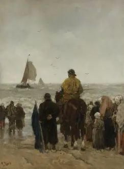 Fishing Prints: Arrival of the Boats, by Jacob Maris