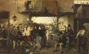 Sharing Prints: The Arrival of the Bulletin of the Peace of Villafranca (L'arrivo del bollettino della pace di Villafranca)