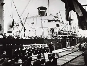 George C Prints: Arrival of the Marshall Plan to France (1948). AISA/Everett Collection**US SALES ONLY**