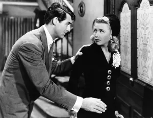 Stopping Prints: ARSENIC AND OLD LACE, from left: Cary Grant, Priscilla Lane, 1944