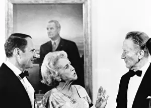 Columbus Prints: Artist Anna Wyeth Hurd, talking with her husband, painter Peter Hurd, Jan 12, 1967