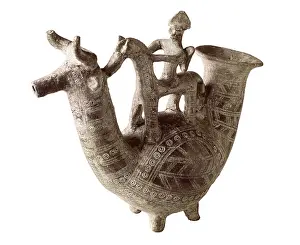 Emilia Romagna Prints: Askos Benacci. 7th c. BC. Vase used for storing perfumes and ointments