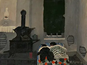 Lying Down Prints: ASLEEP, by Horace Pippin, 1943, African-America painting, oil on canvas