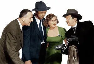 Showing Prints: THE ASPHALT JUNGLE, from left: Louis Calhern, Sterling Hayden, Jean Hagen, Sam Jaffe, 1950
