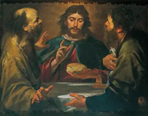 Bread Prints: Assereto Gioacchino, The Supper in Emmaus