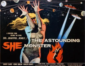 1958 Movies Prints: THE ASTOUNDING SHE-MONSTER, Shirley Kilpatrick, 1958