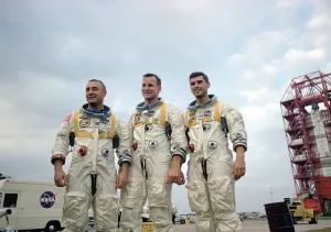 Accidents Prints: Astronaut crew training for the first Apollo mission