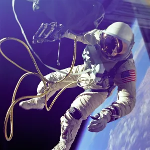 Spacesuits Prints: Astronaut Edward White during his 23 minute space walk