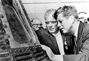 Astronaut Prints: Astronaut John Glenn and President John F