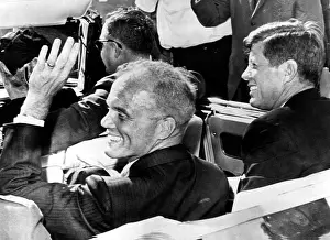 Astronaut Prints: Astronaut John Glenn and President John F
